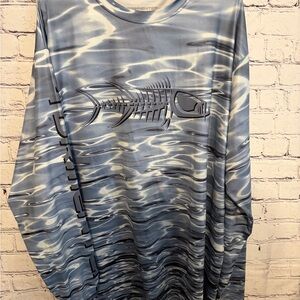 Men's Blue Long Sleeve Shirt